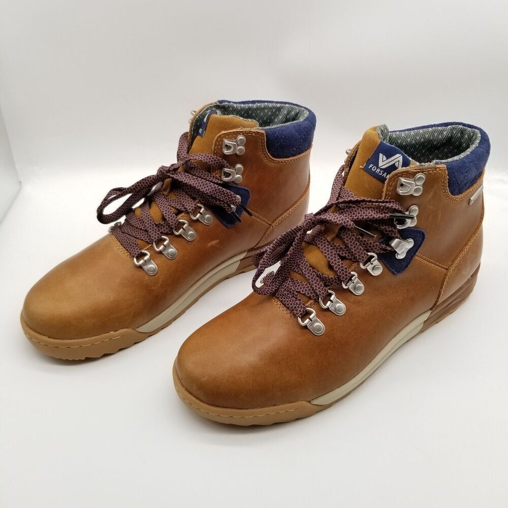 Forsake Women Patch Waterproof Premium Leather Hiking Boots Size 10 Brown Mid
